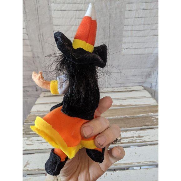 Annalee candy corn witch as is Halloween figurine - Picture 6 of 10